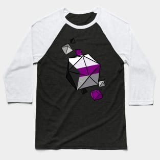 Demi Pride Flag Dice Baseball T-Shirt